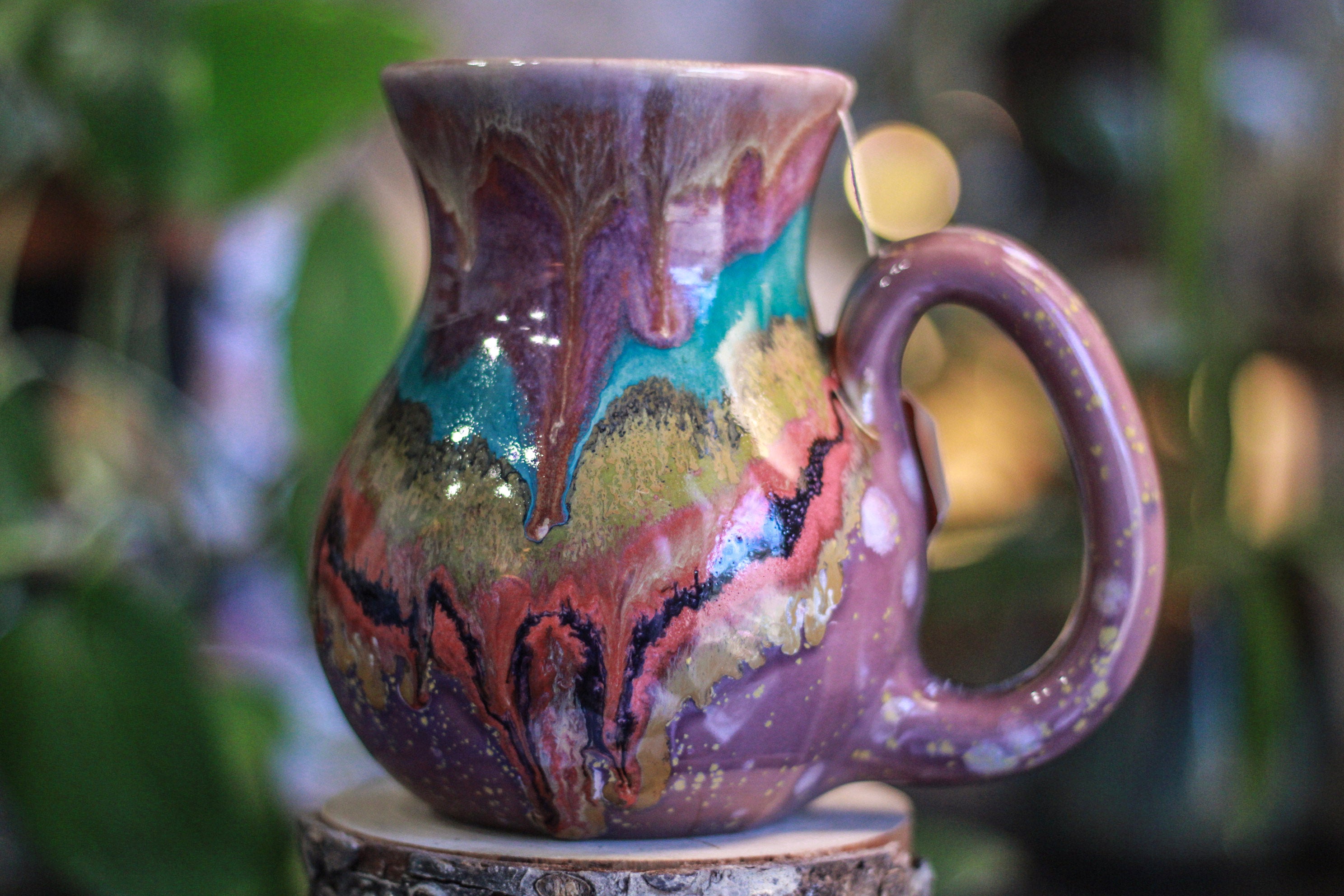 03-B Rainbow Grotto Flared Notched Mug, 23 oz.