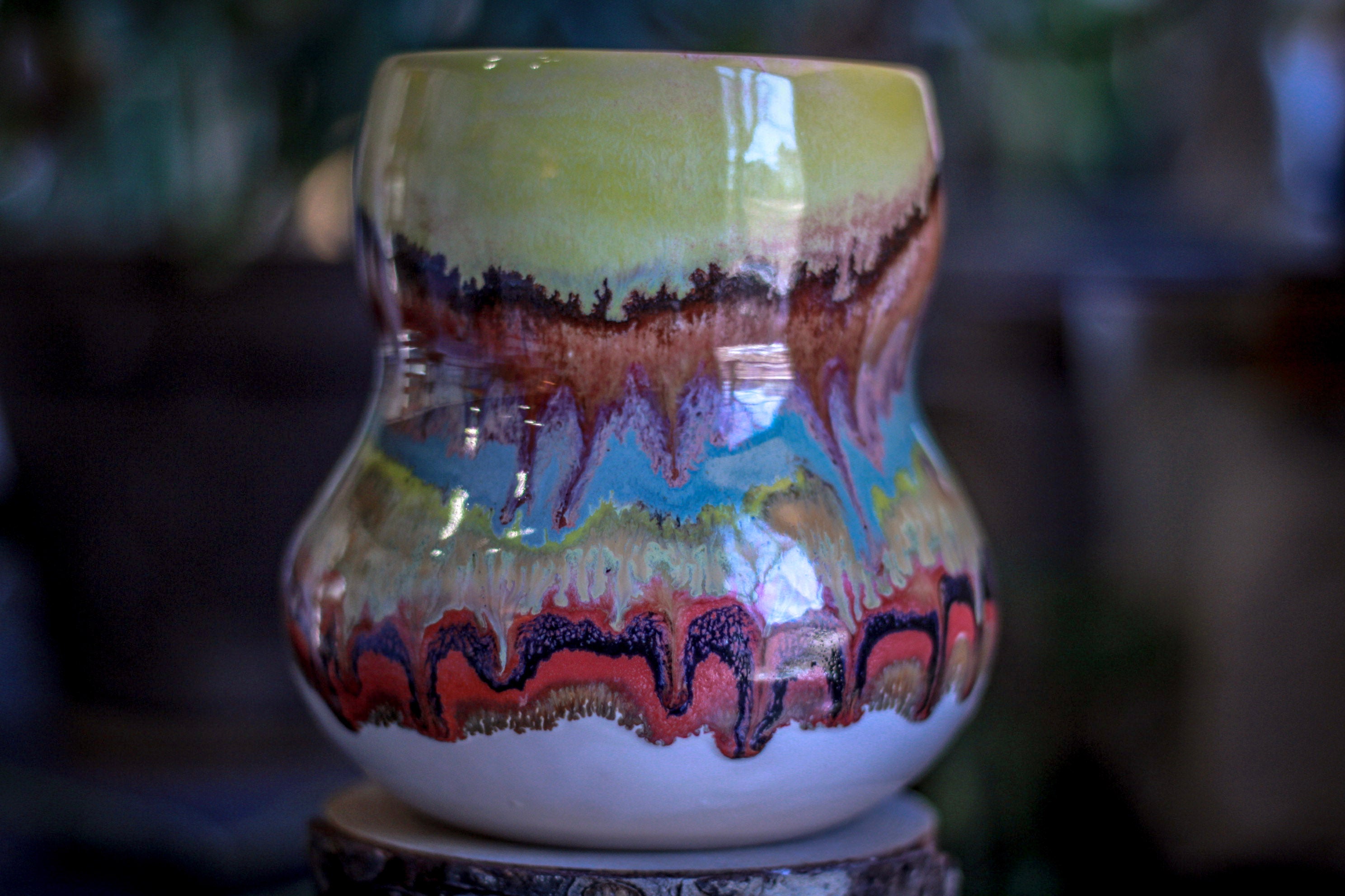 02-B Rainbow Grotto Gourd Mug, 32 oz.