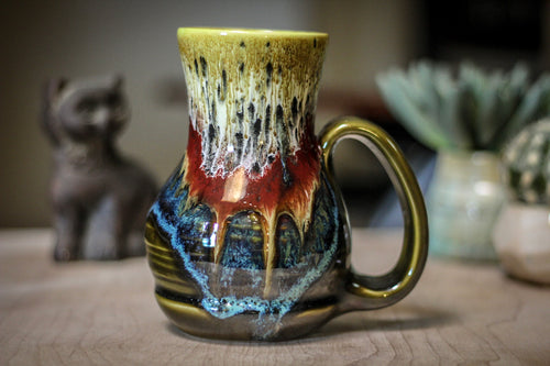02-A Blood Moon Barely Flared Textured Acorn Mug - TOP SHELF, 20 oz.