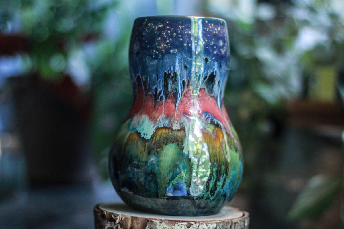 14-A Rocky Mountain Falls Gourd Mug - TOP SHELF, 24 oz.