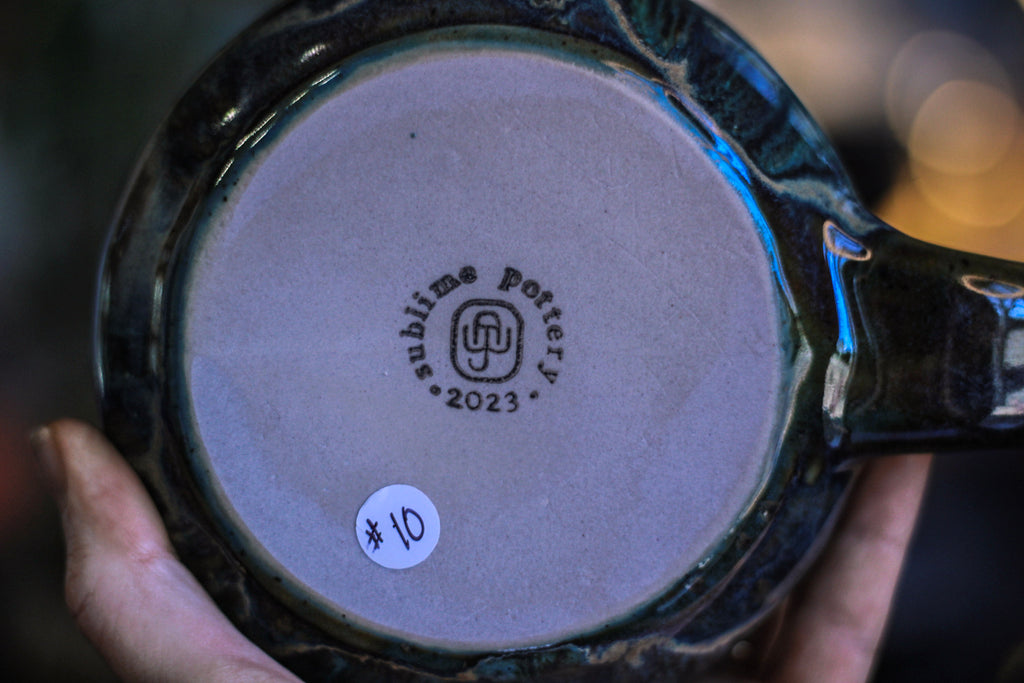10-E Blue EXPERIMENT Notched Acorn Mug, 19 oz.