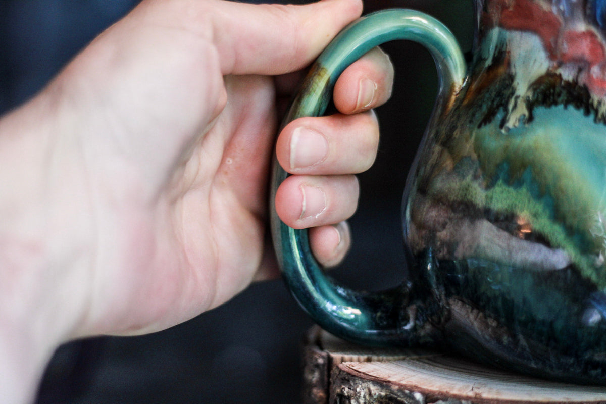 14-A Rocky Mountain Falls Gourd Mug - TOP SHELF, 24 oz.
