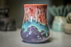 13-D Coral Meadow Barely Flared Mug, 17 oz.