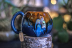 11-E Blue EXPERIMENT Notched Mug, 17 oz.