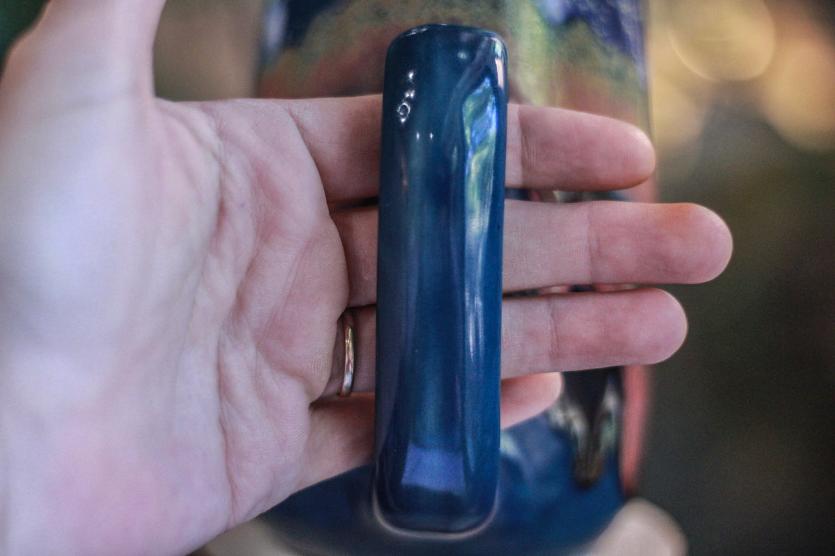 14-B Blue PROTOTYPE Notched Mug - TOP SHELF MISFIT, 23 oz.