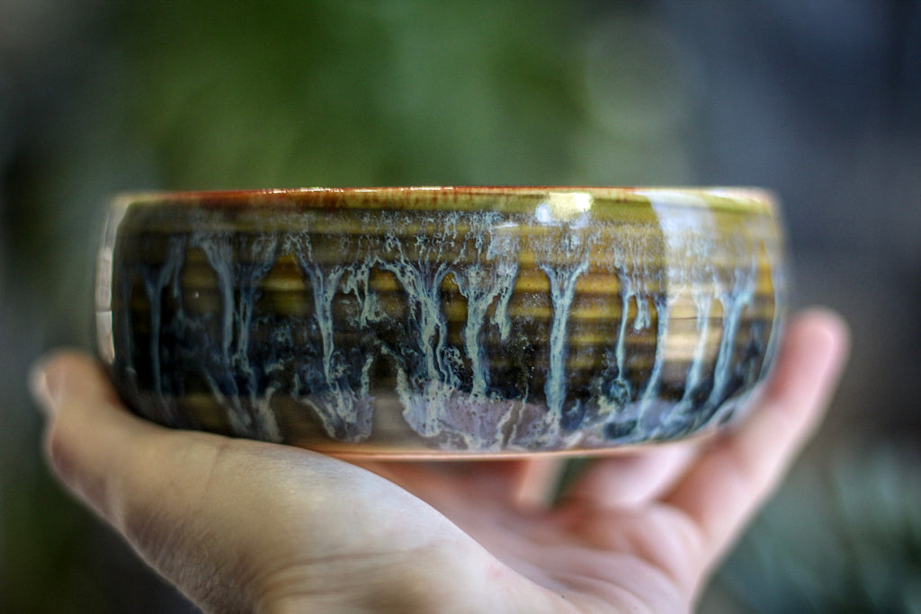15-A Mossy Wave Hermit Set - MINOR MISFIT, 13 oz. cup/ 12 oz. bowl - 10% off