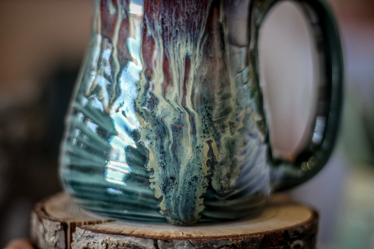 12-D New Wave Flared Textured Mug, 15 oz.