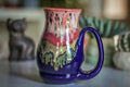 13-B Coral Mountain Meadow Barely Flared Acorn Mug, 19 oz.