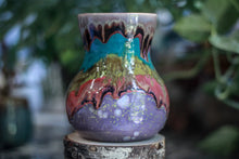 Load image into Gallery viewer, 02-A Purple Rainbow Grotto Flared Mug, 26 oz.