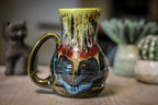 02-A Blood Moon Barely Flared Textured Acorn Mug - TOP SHELF, 20 oz.