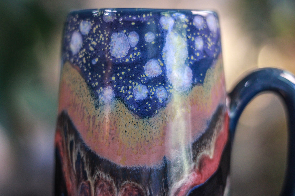 14-B Blue PROTOTYPE Notched Mug - TOP SHELF MISFIT, 23 oz.