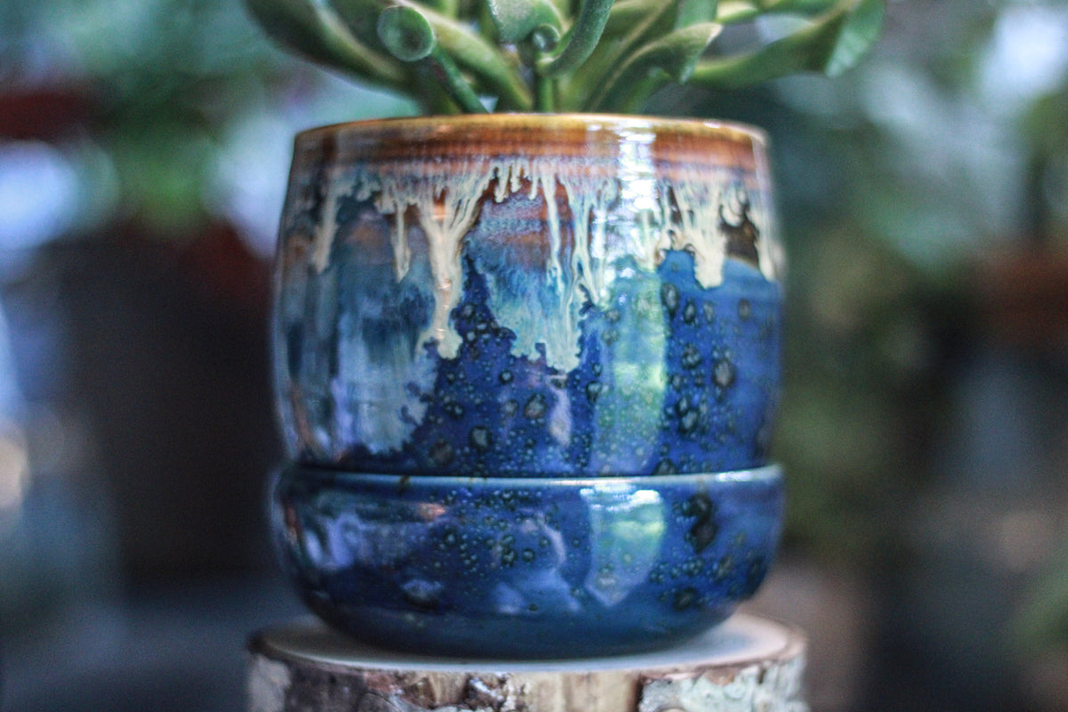 13-C New Wave Planter with Dish - ODDBALL, - 15% off