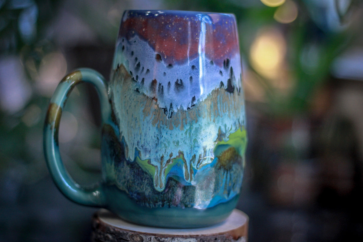 15-B Rocky Mountain Twilight Stein Mug, 28 oz.