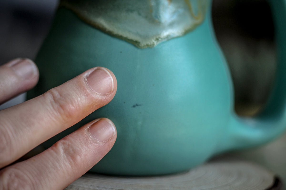 14-D Atlantean Jade Gourd Mug, 15 oz.