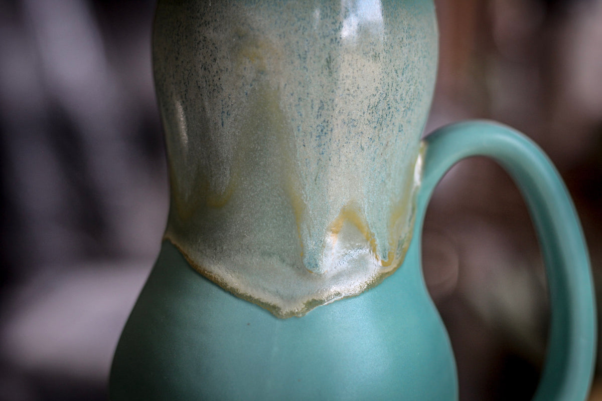 14-D Atlantean Jade Gourd Mug, 15 oz.