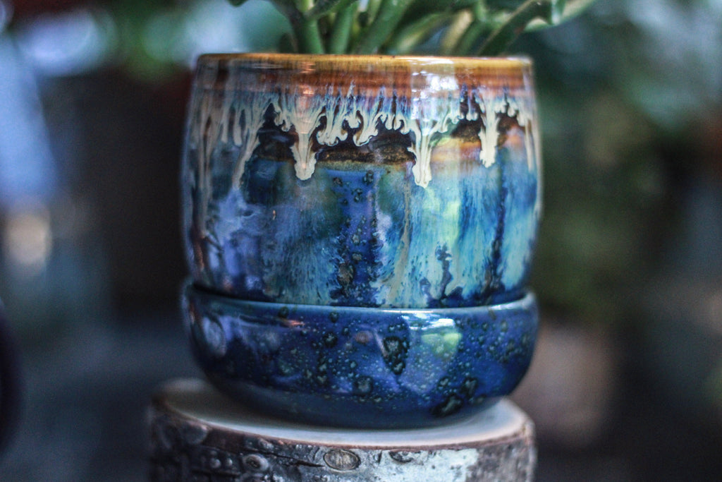 13-C New Wave Planter with Dish - ODDBALL, - 15% off
