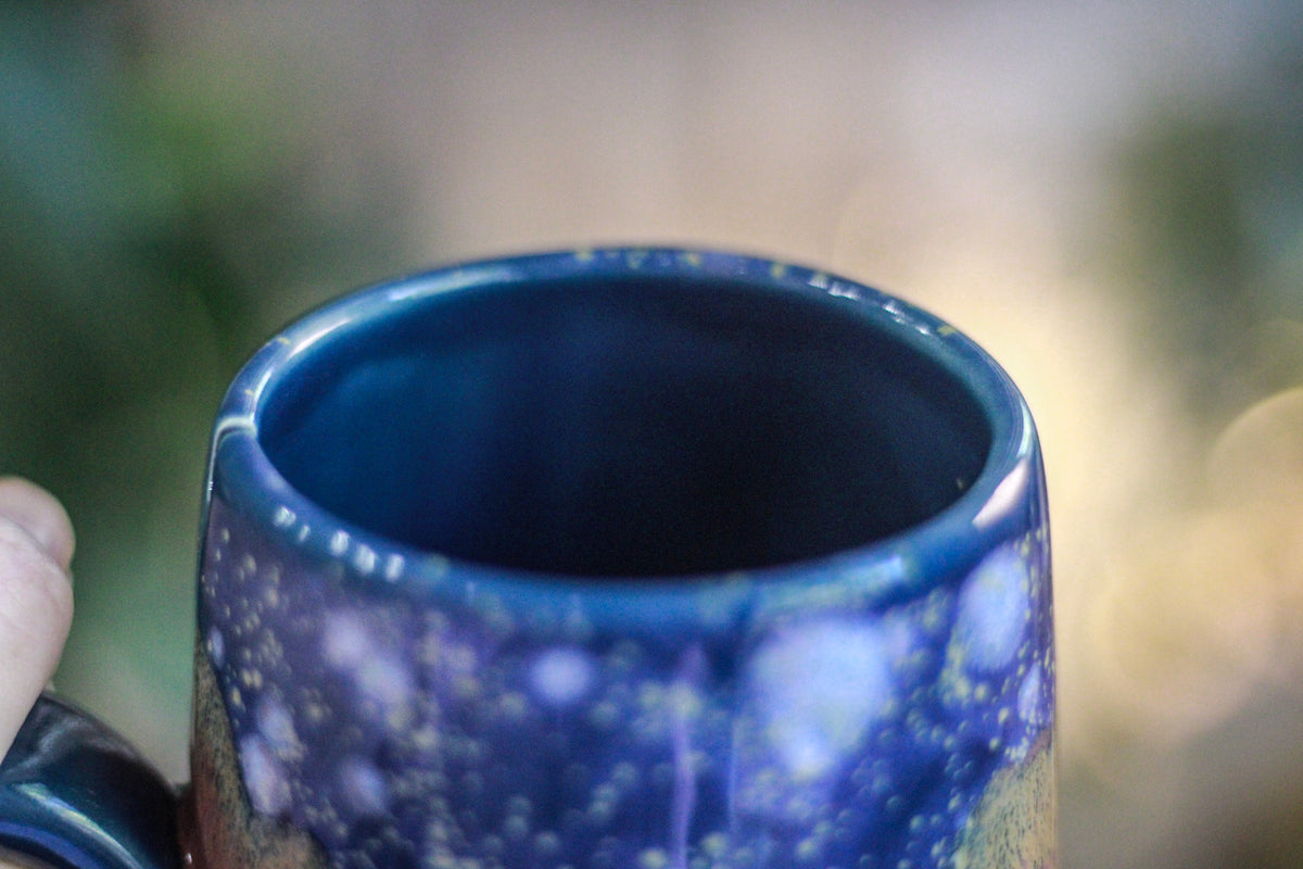 14-B Blue PROTOTYPE Notched Mug - TOP SHELF MISFIT, 23 oz.