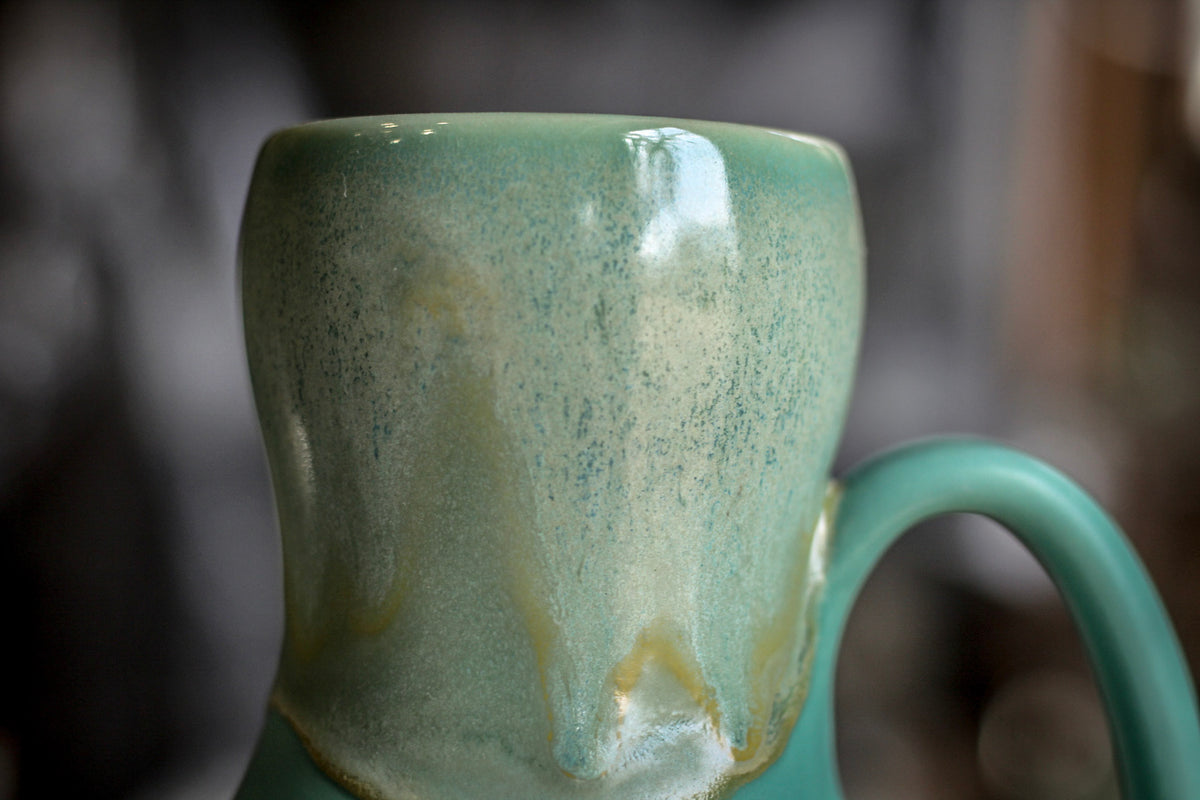 14-D Atlantean Jade Gourd Mug, 15 oz.