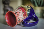 13-B Coral Mountain Meadow Barely Flared Acorn Mug, 19 oz.