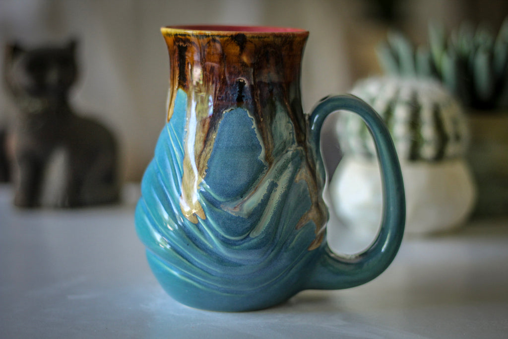 17-G EXPERIMENT Barely Flared Textured Mug, 17 oz.