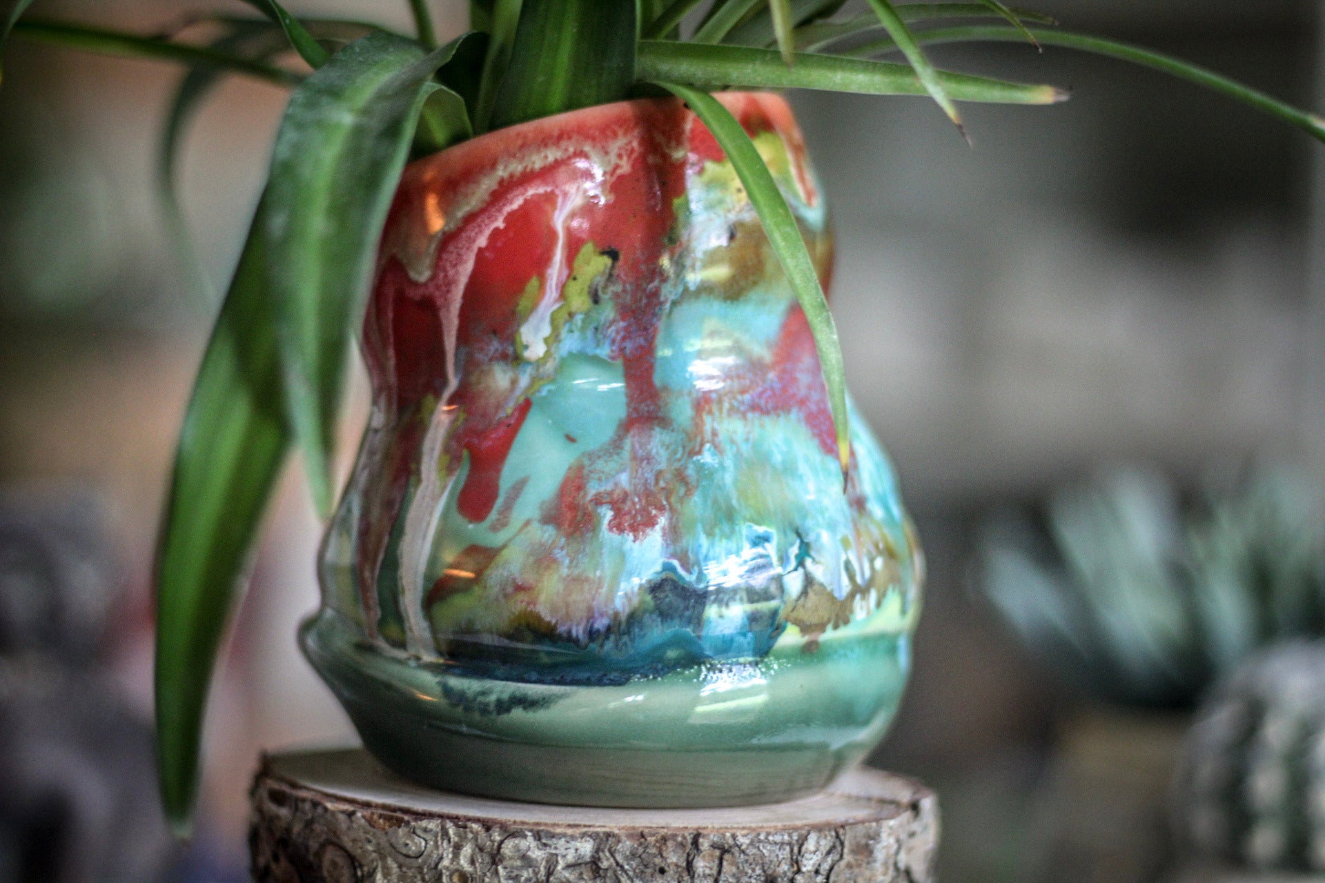 02-C "Fun" Gourd Planter