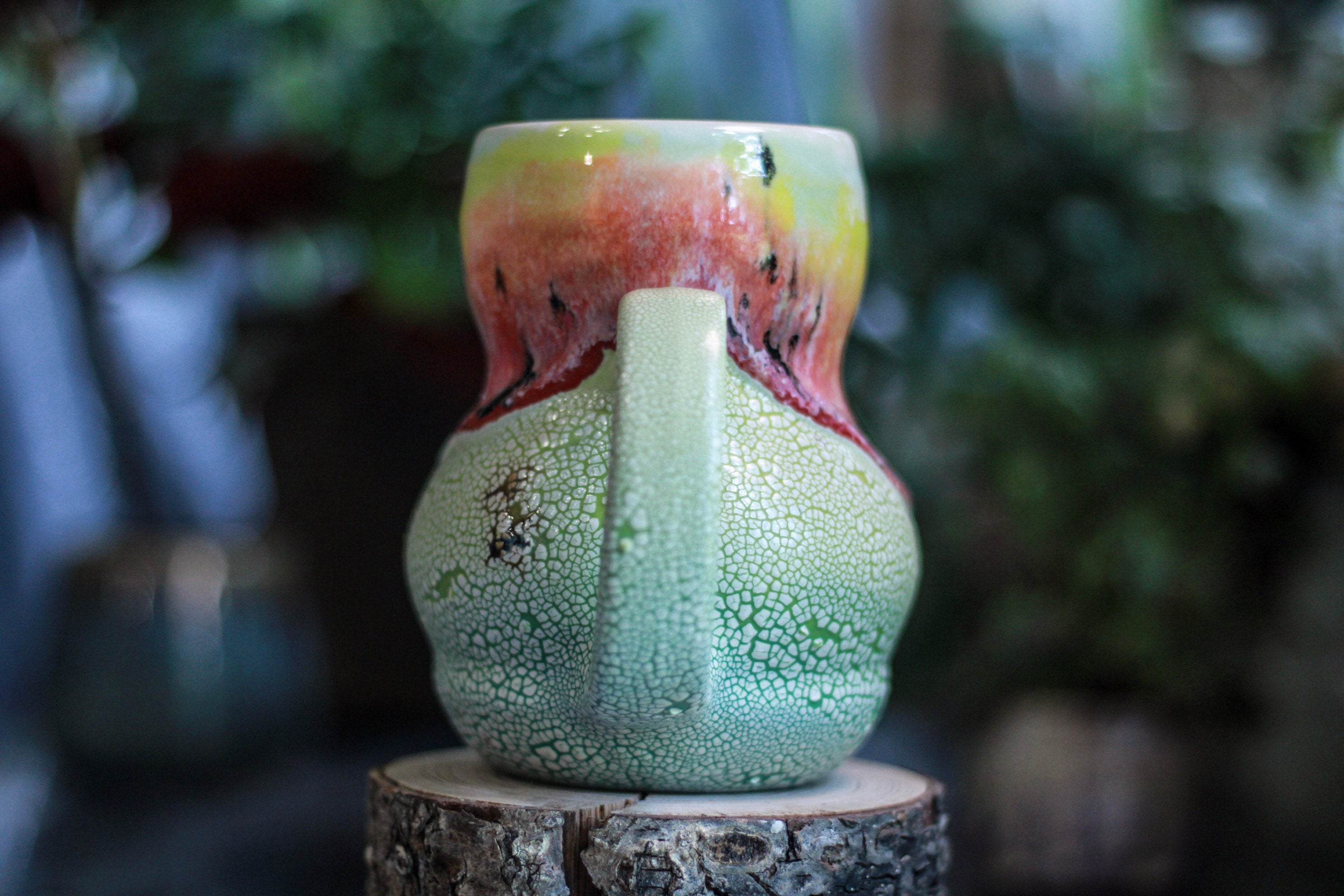 02-B Rainbow Serpent Acorn Gourd Mug - ODDBALL, 20 oz. - 15% off