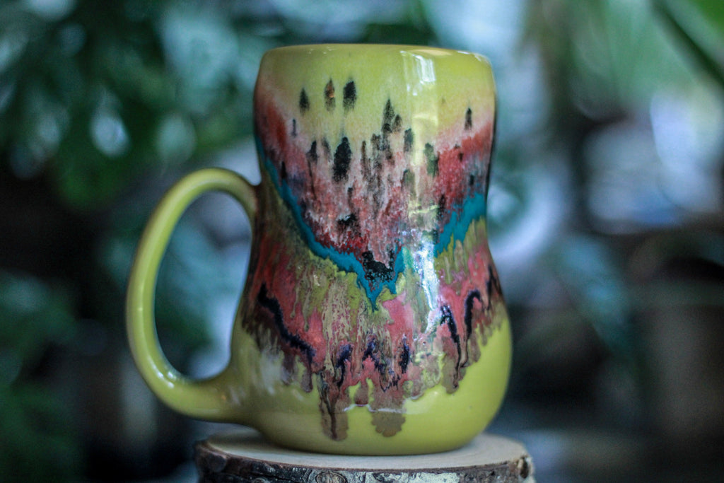02-B Desert Rainbow Variation Gourd Mug - MINOR MISFIT, 20 oz. - 10% off