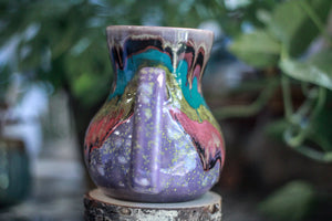 02-A Purple Rainbow Grotto Flared Mug, 26 oz.