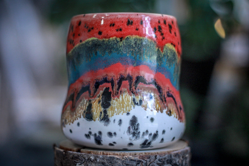 02-A Desert Rainbow Variation Gourd Mug, 20 oz.