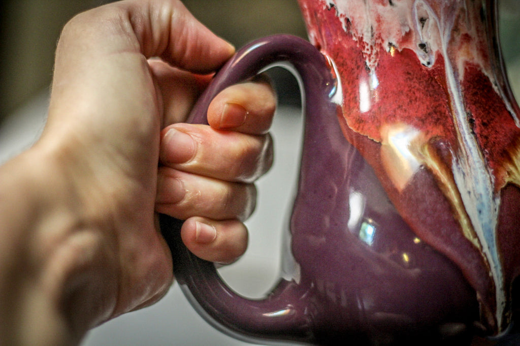 02-B Coral Mountain Meadow Flared Mug, 23 oz.