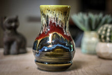 Load image into Gallery viewer, 02-A Blood Moon Barely Flared Textured Acorn Mug - TOP SHELF, 20 oz.