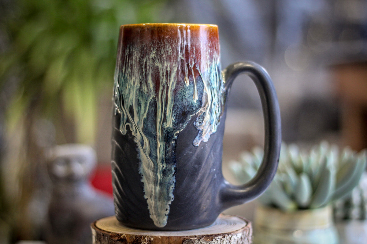 17-D New Wave Textured Stein Mug, 21 oz.