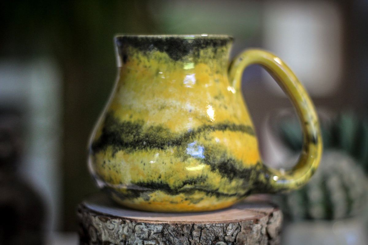 14-E Bumble Bee Jasper PROTOTYPE Barely Flared Mug, 12 oz.