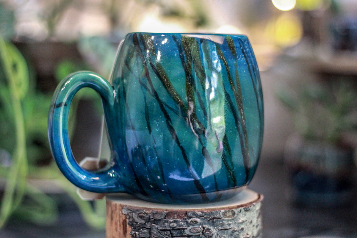 21-A  Labradorite Notched Mug - TOP SHELF, 28 oz.
