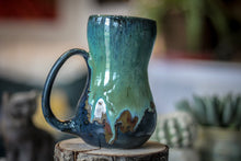 Load image into Gallery viewer, 16-E Boreal Bliss Variation Gourd Mug, 14 oz.