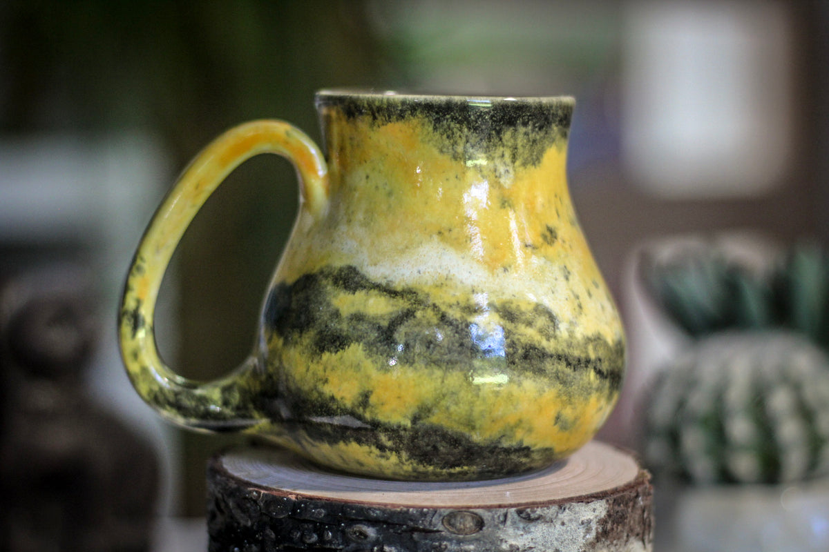 14-E Bumble Bee Jasper PROTOTYPE Barely Flared Mug, 12 oz.