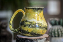 Load image into Gallery viewer, 14-E Bumble Bee Jasper PROTOTYPE Barely Flared Mug, 12 oz.