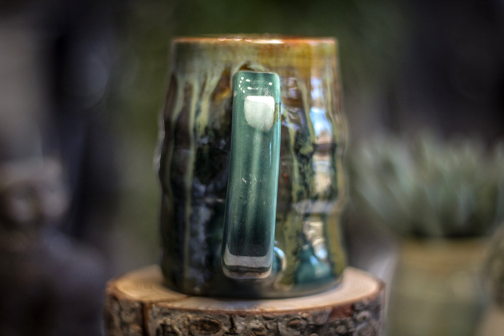 15-E Spanish Moss Variation Textured Stein Mug, 14 oz.