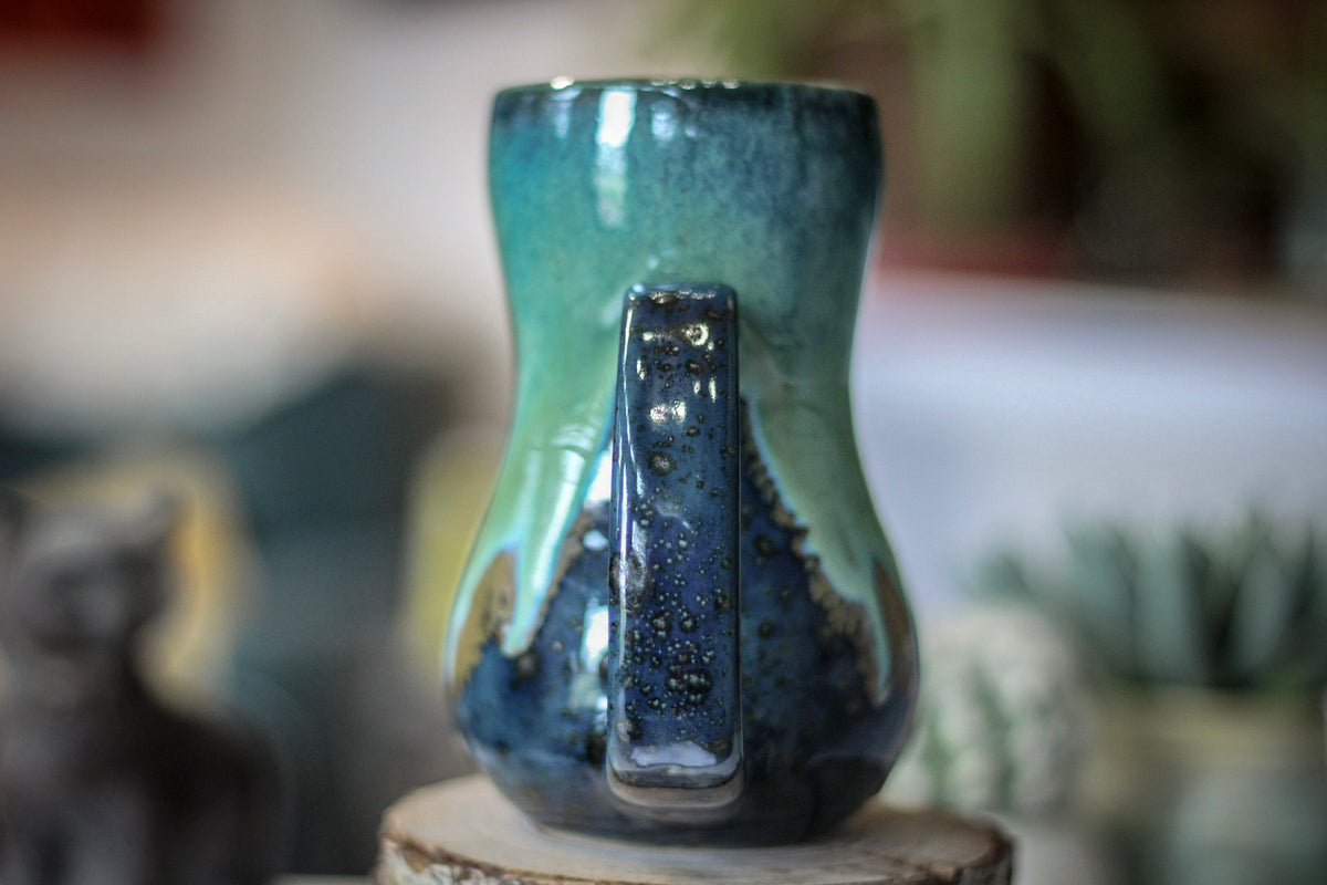 16-E Boreal Bliss Variation Gourd Mug, 14 oz.