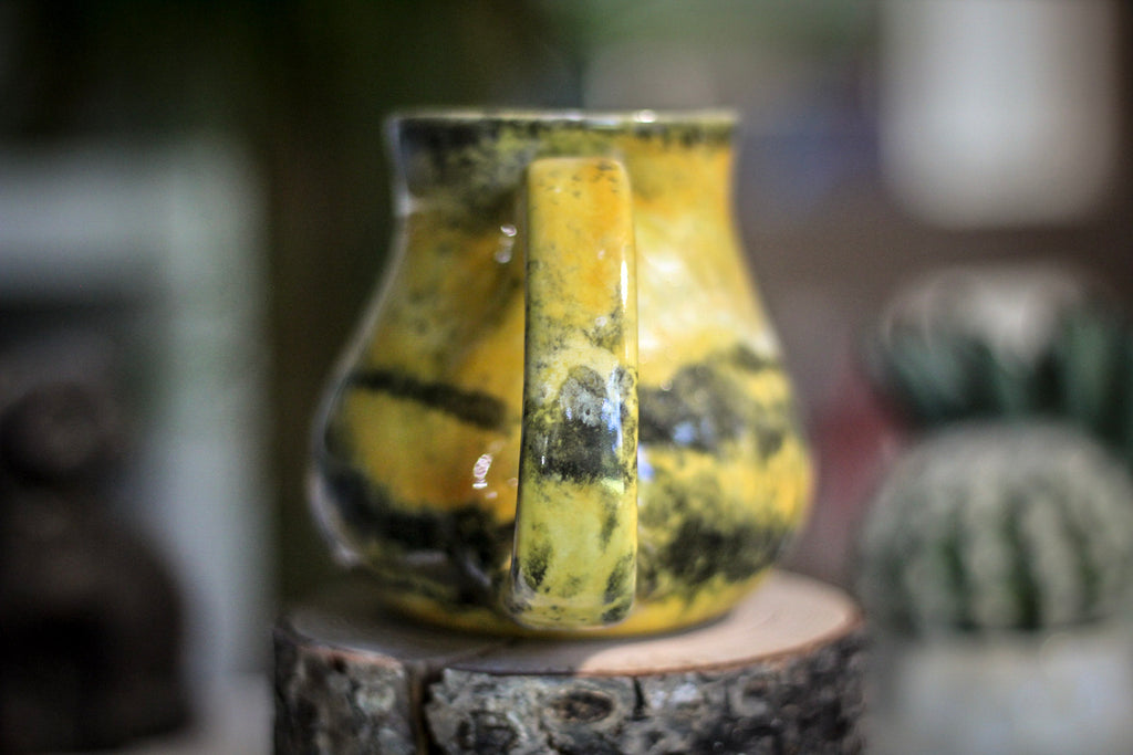 14-E Bumble Bee Jasper PROTOTYPE Barely Flared Mug, 12 oz.