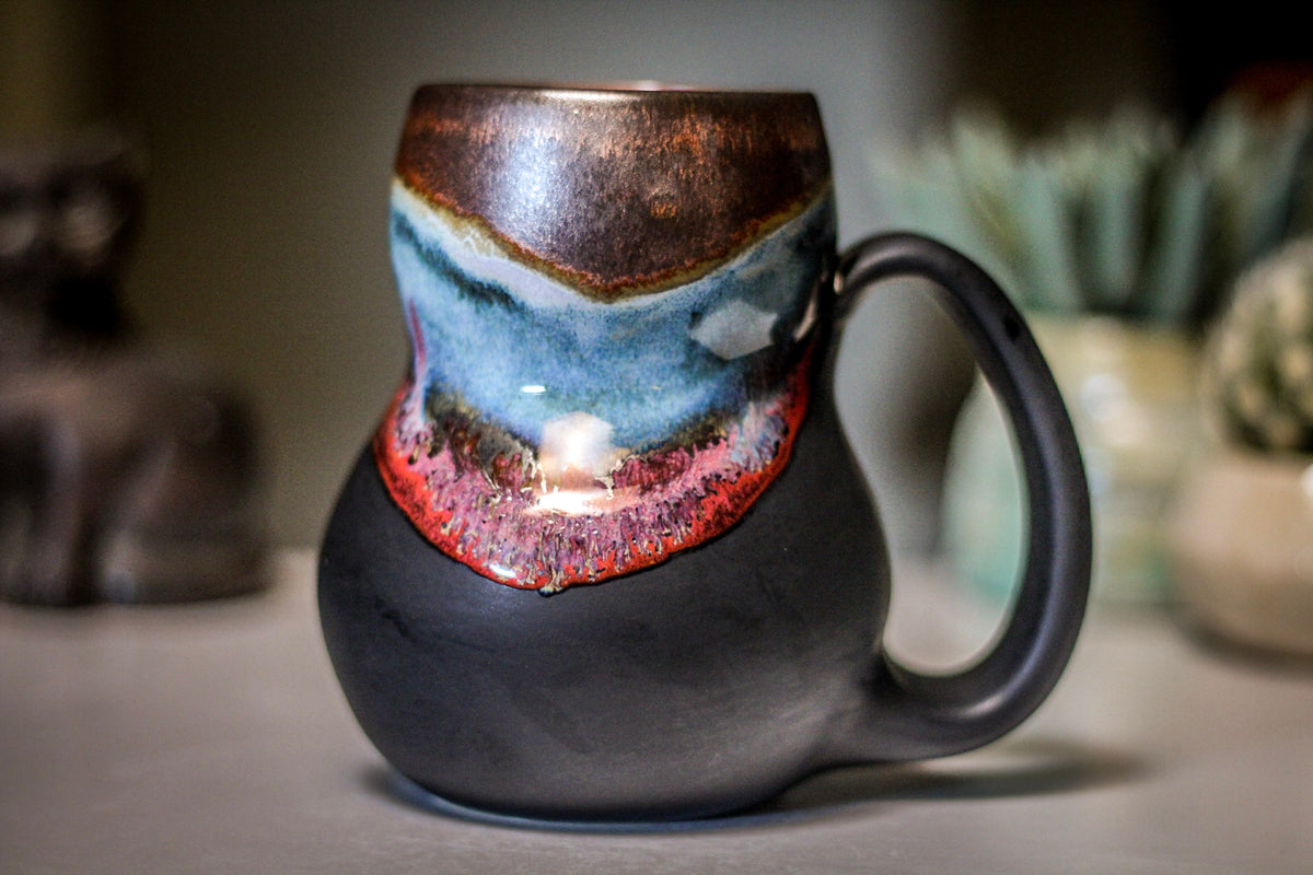 15-B Copper Agate Gourd Mug, 20 oz.