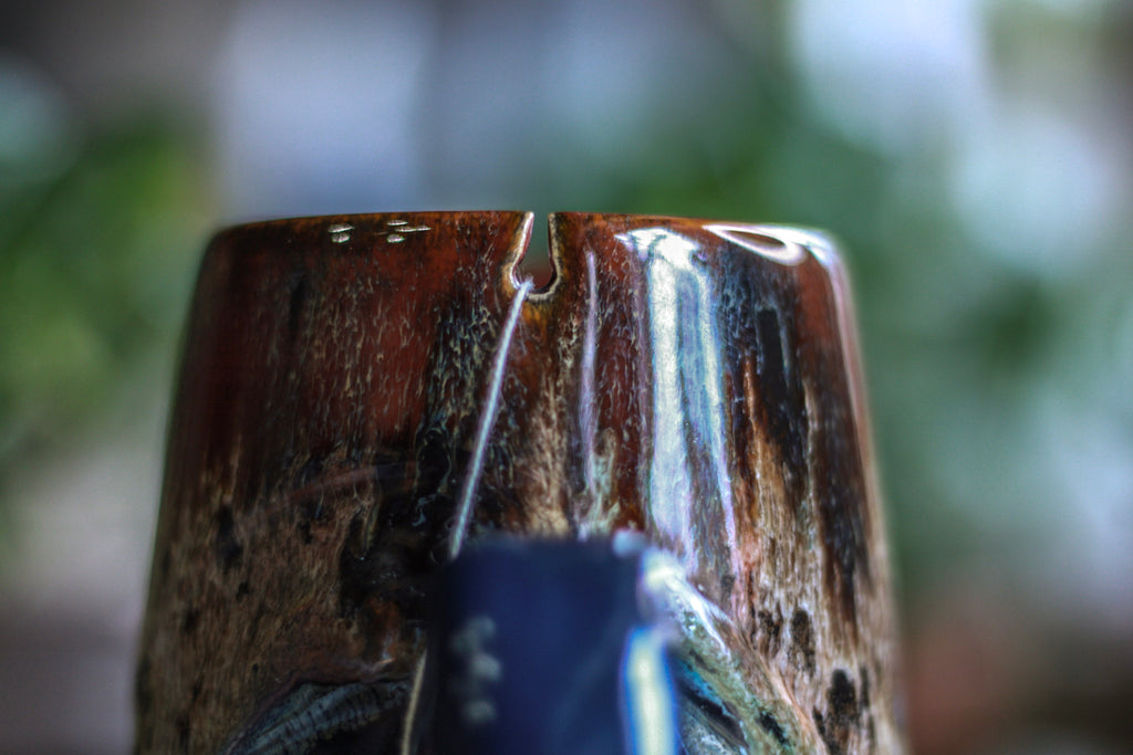 13-C Molten Rainbow Cheetah Notched Textured Acorn Mug - MISFIT, 24 oz. - 10% off