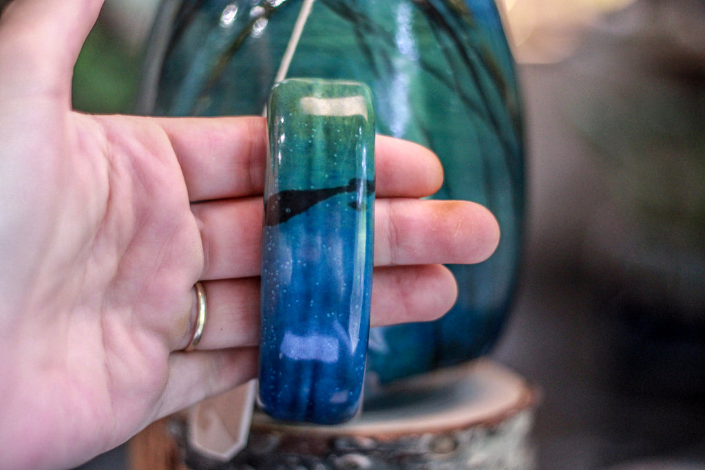 21-A  Labradorite Notched Mug - TOP SHELF, 28 oz.