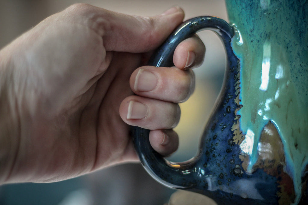 16-E Boreal Bliss Variation Gourd Mug, 14 oz.