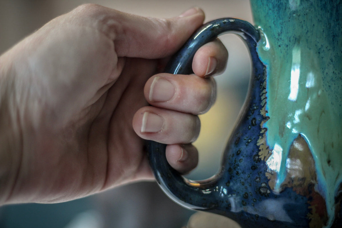 16-E Boreal Bliss Variation Gourd Mug, 14 oz.
