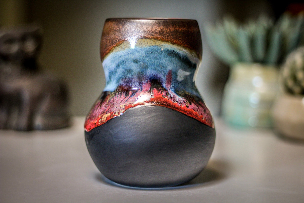 15-B Copper Agate Gourd Mug, 20 oz.