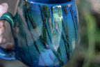 21-A  Labradorite Notched Mug - TOP SHELF, 28 oz.