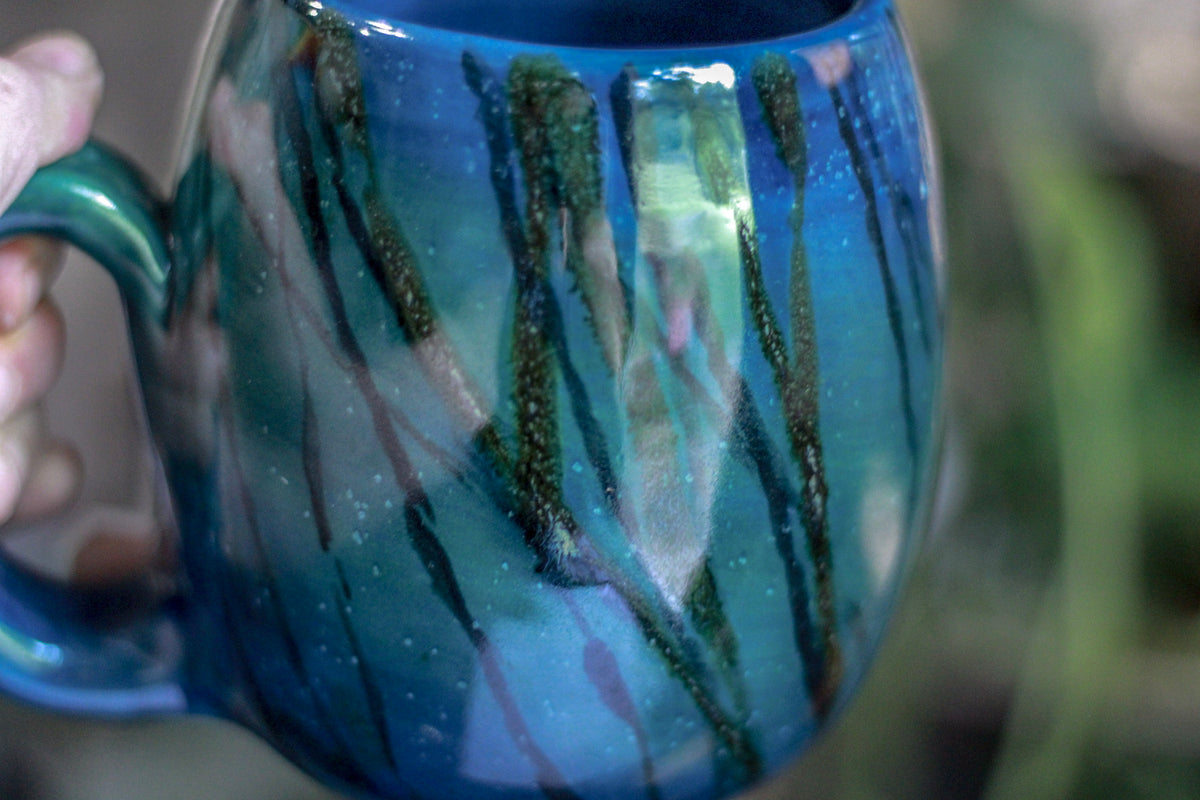 21-A  Labradorite Notched Mug - TOP SHELF, 28 oz.