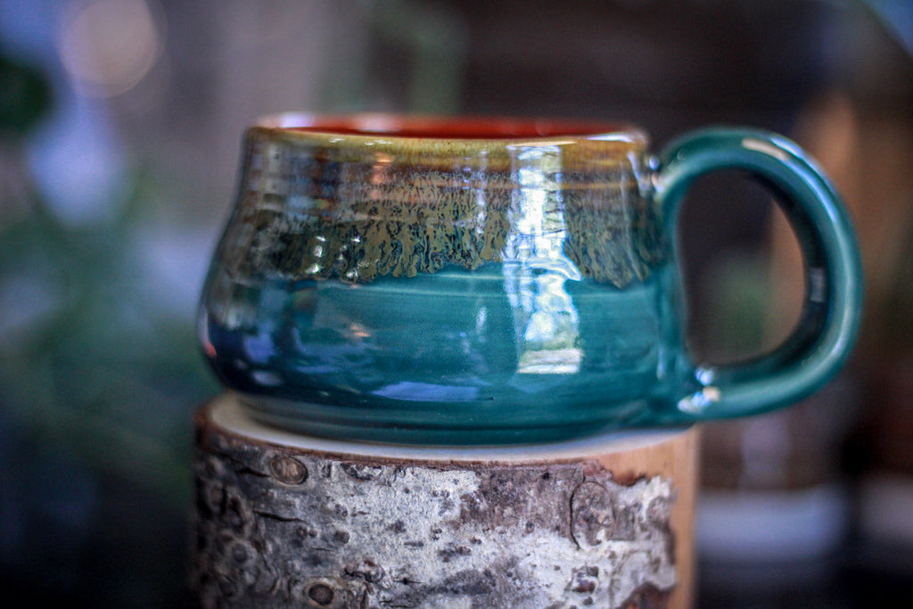 16-F Spanish Moss Squat Mug, 12 oz.