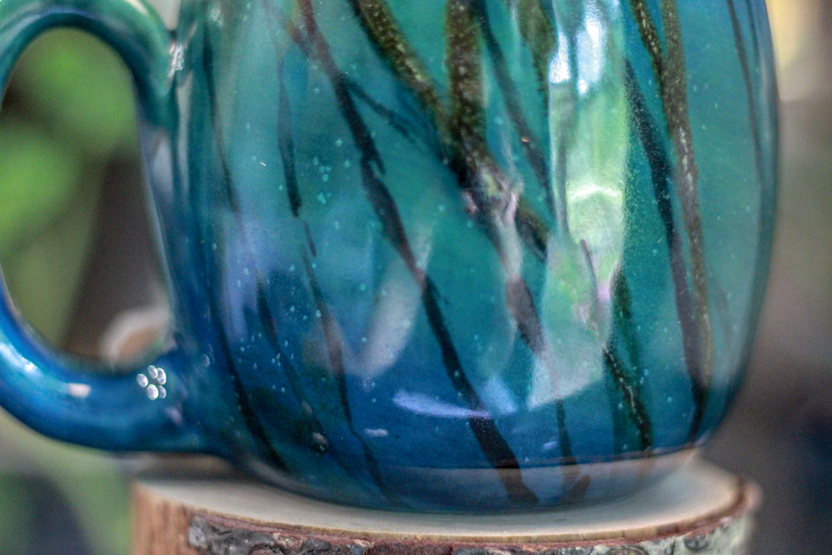 21-A  Labradorite Notched Mug - TOP SHELF, 28 oz.